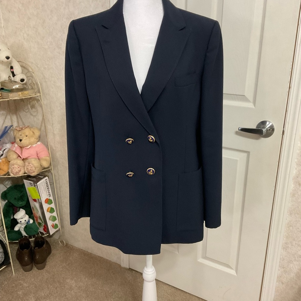 PRICE DROP - Stanley Blacker Navy Double breasted blazer